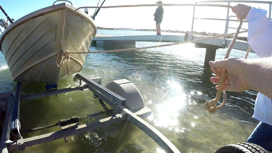 Launching the boat